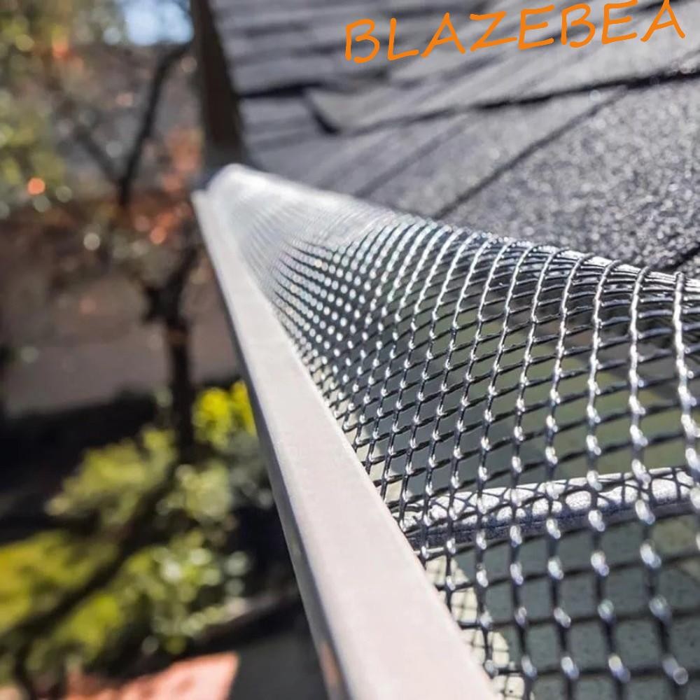 BLAZEBEA Leaf Mesh Guards, Grid Keep Smooth Drain Gutter Guard Filter, ใช้งานได้จริง Randomly Cut Aluminium ป้องกัน Blockages Gutter Mesh ระบบระบายน้ํา