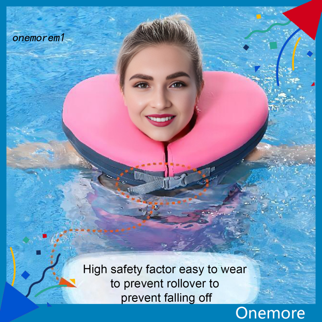 ONEM Epe/epa เป็นมิตรกับสิ่งแวดล้อมคอลอยน้ําความปลอดภัยสนับสนุนคอ Love รูปว่ายน้ําสําหรับผู้ใหญ่หัวแ