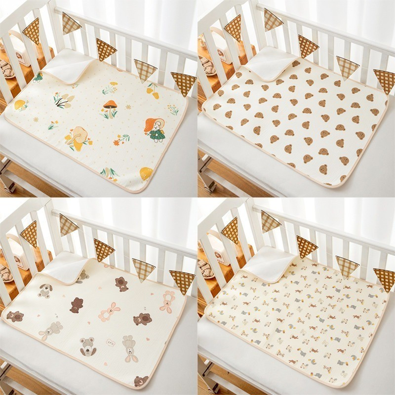 แผ่นรองฉี่เด็ก ผ้ารองฉี่เด็ก 50*70cm ﻿กันน้ำ ระบายอากาศ ผ้านุ่ม ผ้ารองเปลี่ยนผ้าอ้อม - รูปที่ 7