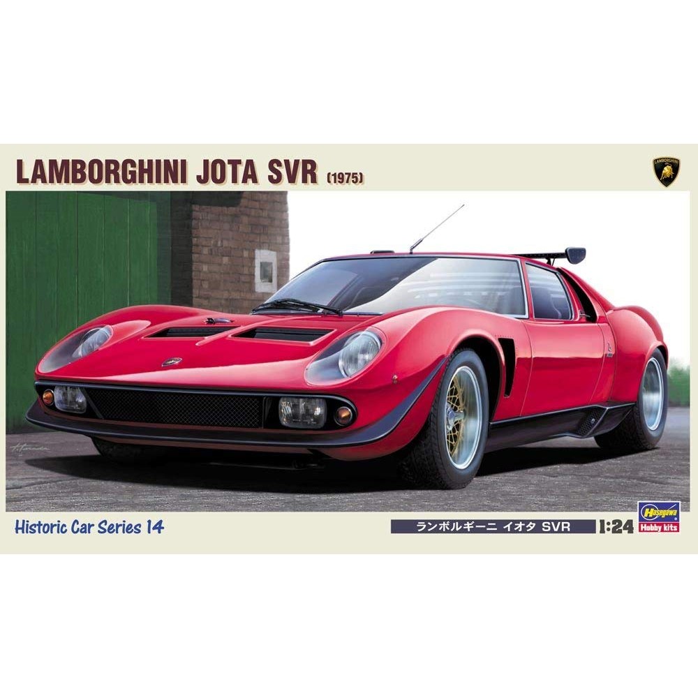 ฮาเสกาว 1/24 โมเดลพลาสติก Lamborghini Countach Iota SVR สำหรับสะสมและแต่งโมเดลคุณภาพสูง เสร็จสมบูรณ์