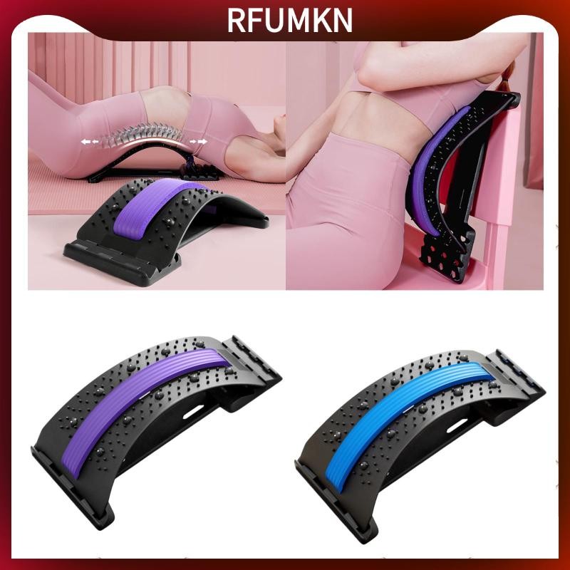 [rfumkn] Back Stretcher Spine Board กลับผ่อนคลายยืดหยุ่นปรับ Ergonomic เอว Cracker Board สําหรับยิมส