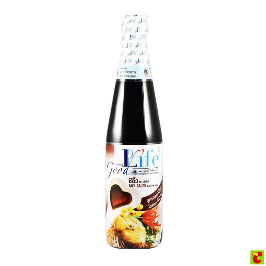 กู๊ดไลฟ์ ซีอิ๊วสูตรลดโซเดียม 40% 500 มล.
