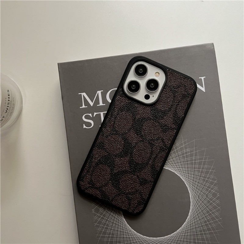 หรูหราคุณภาพสูงหนังเคสโทรศัพท์สําหรับ IPhone 11 12 13 16 15 14 Pro Max Plus Soft-Edge TPU กรอบ Anti-Fingerprint กันกระแทกฝาครอบป้องกัน