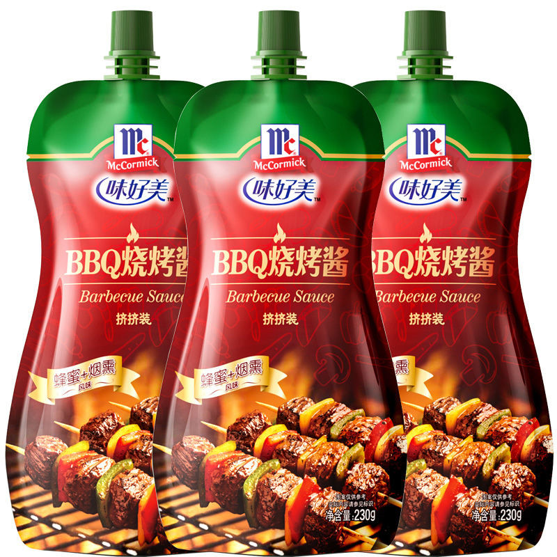 味好美烧烤酱BBQ家用铁板烧烤肉鱿鱼鸡翅蘸酱刷酱蘸料海鲜料鱼料Good Taste Barbecue Sauce BBQ Household Iron Barbecue20251007