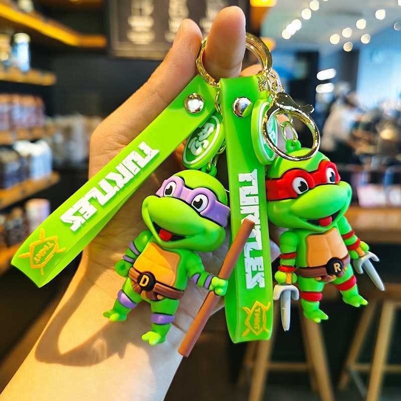 New Ninja Turtle Doll Keychain Pendant Couple Small Gift Car Pendant vIXs