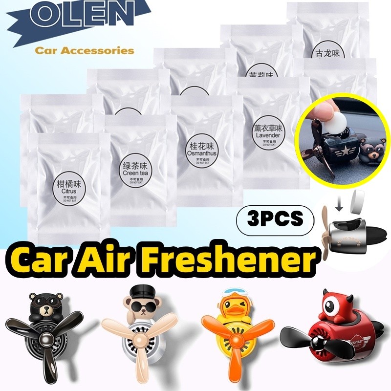 [ของขวัญฟรี] Car Air Freshener อาหารเสริมรส Car Vent น้ําหอมเติมสําหรับ Bear Pilot Vent น้ําหอม Diffuser Aromatherap อุปกรณ์ตกแต่งภายในรถยนต์