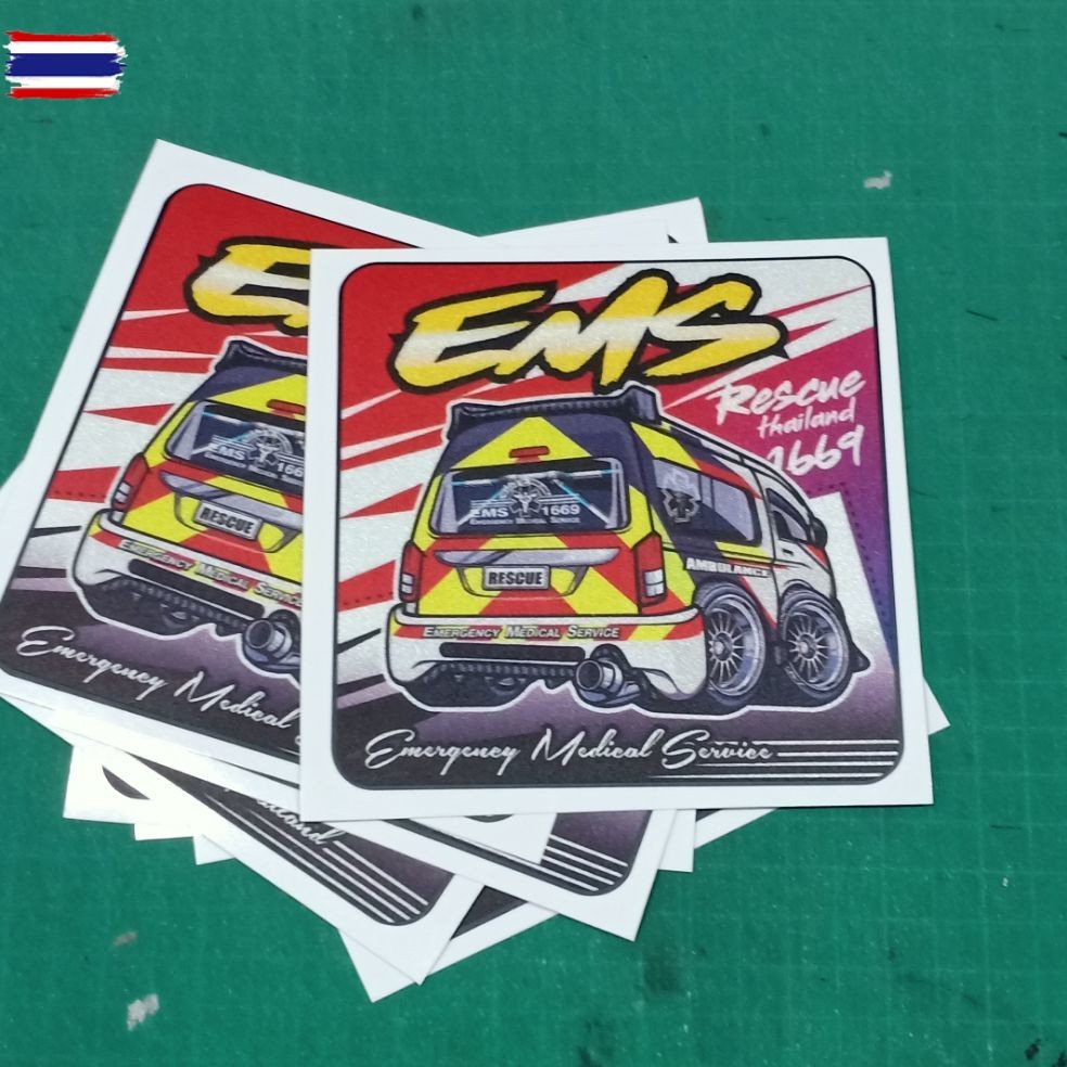 สติ๊กเกอร์ 3m Ems 1669 รถตู้