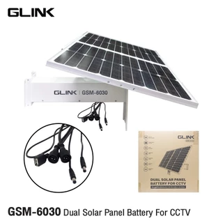 GLINK Solar Panel With Battery แผงโซลาร์เซลล์พร้อมแบตเตอรี่ สำหรับกล้อง CCTV รุ่น GSM-6030