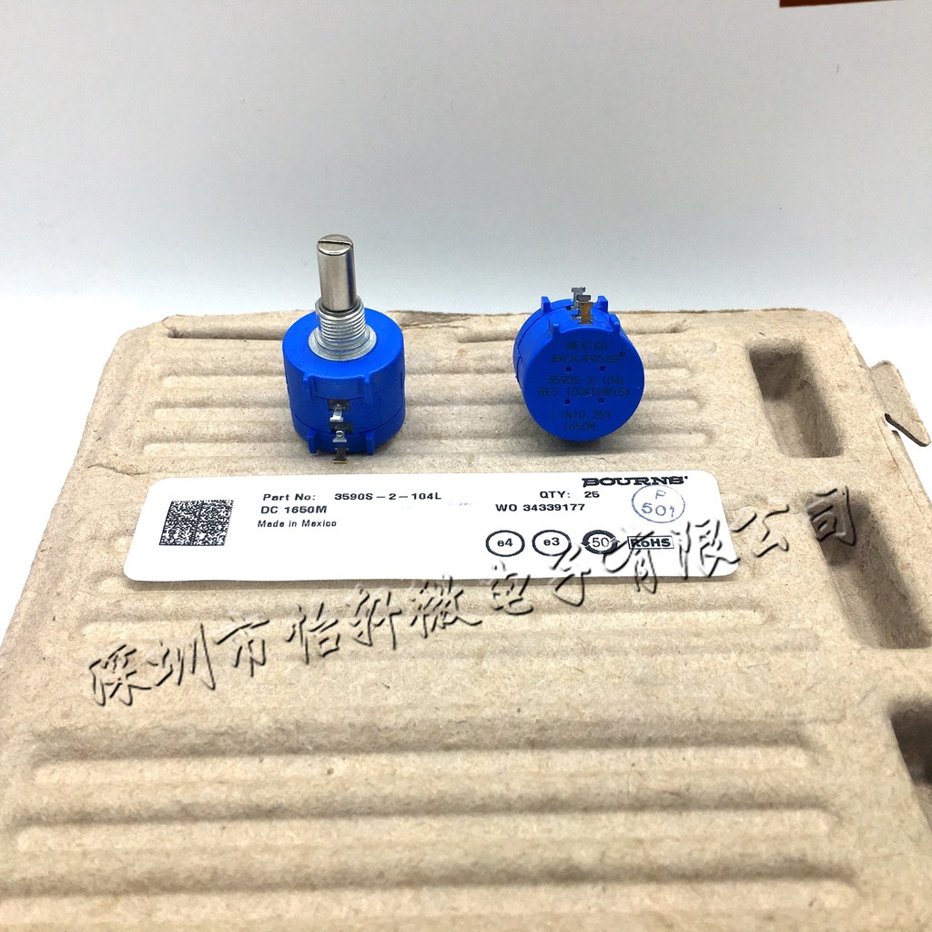 3590S-2-104L 100K 美国进口原装BUORNS精密多圈电位器（10圈）