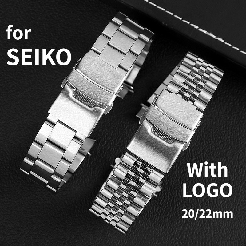 สายนาฬิกาข้อมือสแตนเลส 20 มม. 22 มม. สําหรับ Seiko SKX007 SKX009
