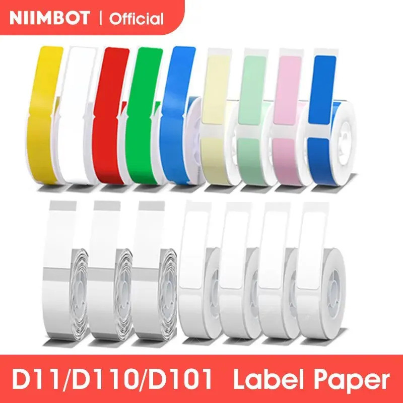 Niimbot D11 D110 D101 Mini Thermal Label Printer Paper กันน้ํา Anti-Oil Printing Label ไม่มีกาว Scra
