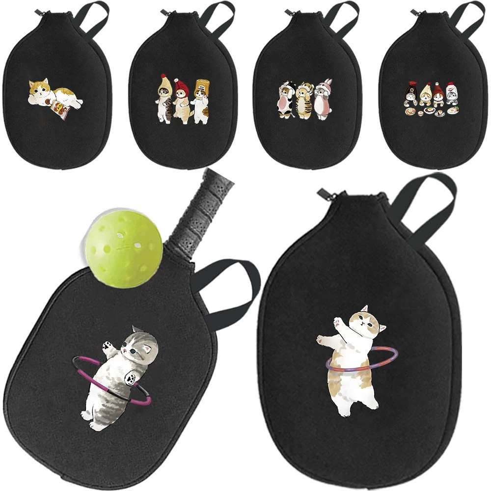 ไม้พิคเกิลบอล อุปกรณ์จัดเก็บ Pickleball Paddle bag ผ้าไนโอพรีน กระเป๋าซิป ป้องกันรอยขีดข่วน
