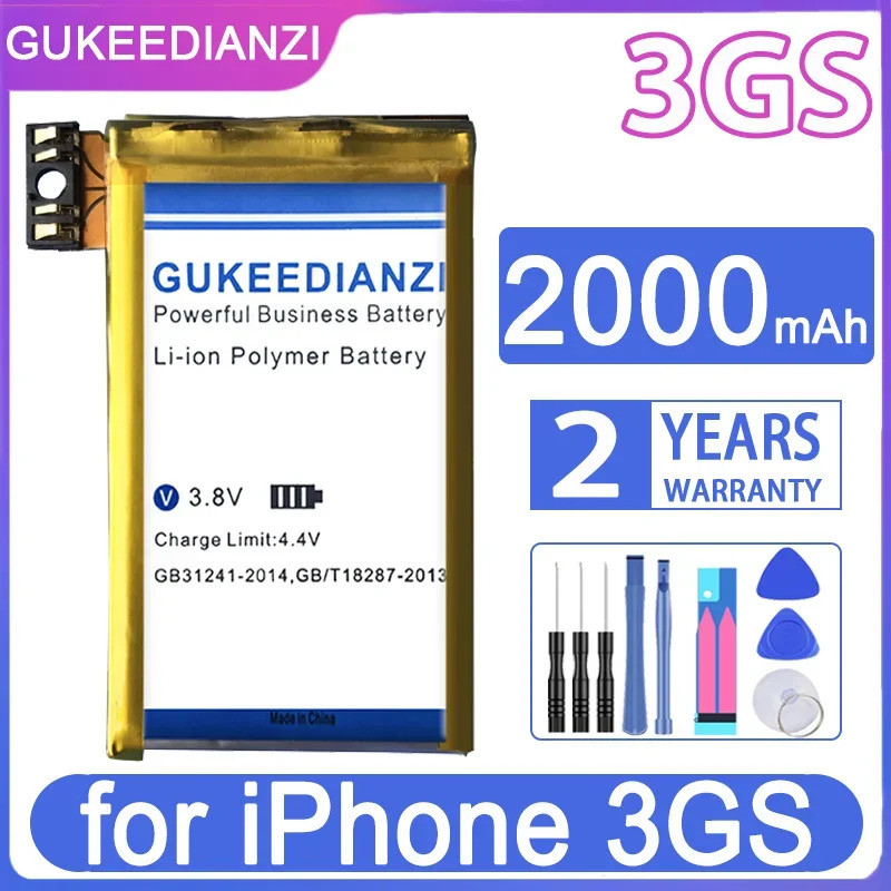 GUKEEDIANZI เปลี่ยนแบตเตอรี่สําหรับ Apple IPhone 3GS 3G SE 2020/2 Batterij + Track NO.