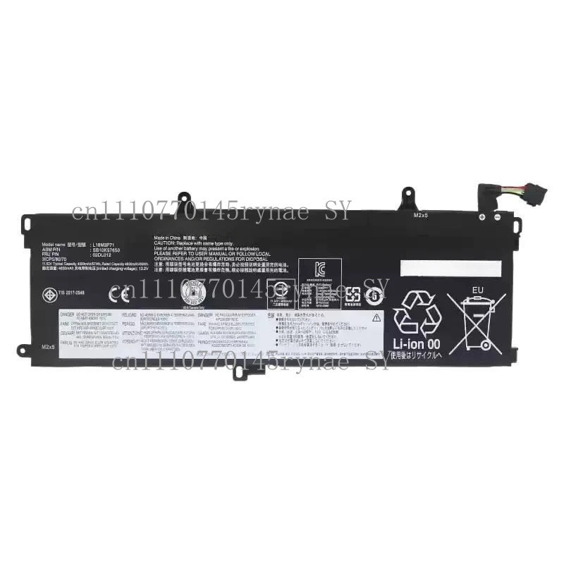 L18M3P71 L18L3P71 L20D3P71 02DL011 แบตเตอรี่แล็ปท็อปสําหรับ Lenovo T590