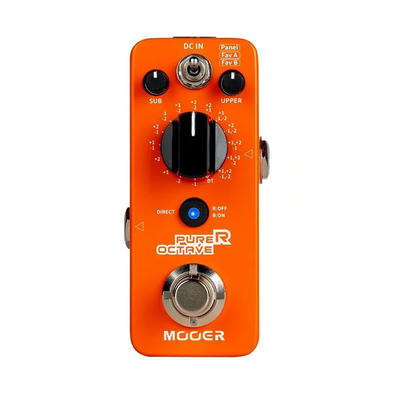 MOOER Purer Octave Guitar Pedal - 15 โหมด Octave 3 โหมดการทํางาน Switchable Dry Signal สําหรับกีตาร์