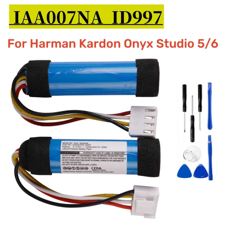 แบตเตอรี่ใหม่ IAA007NA ID997 3285mAh แบตเตอรี่สําหรับ Harman Kardon Onyx Studio 5 6 ลําโพงเปลี่ยนแบต