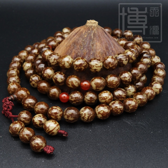 [บูติก] ดอกไม้รากโพธิ์เมล็ดโพธิ์ราก108สร้อยข้อมือลูกปัดหยกขาวโพธิ์รากดาวดวงจันทร์คิงคองโพธิ์สร้อยข้อ