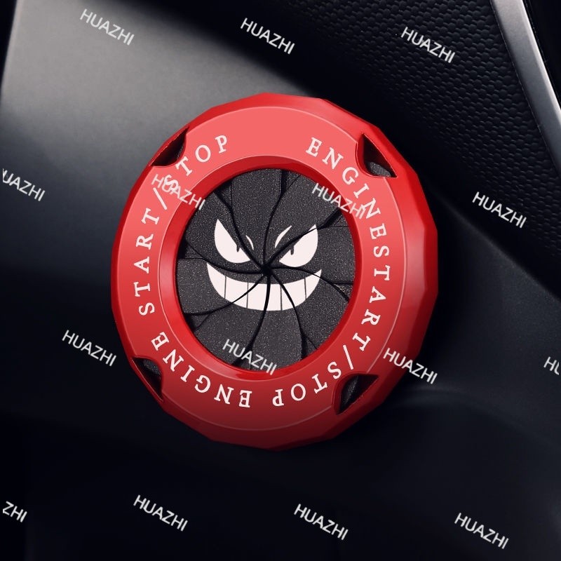 HZ ใหม่เครื่องยนต์รถยนต์อัตโนมัติ Push Start Stop ปุ่ม Universal อุปกรณ์ตกแต่งรถยนต์