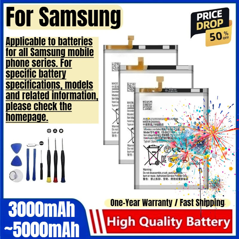 แบตเตอรี่สําหรับ Samsung M11/M13/M20/M30/M22/M225//M30S/M31/M315/M307/M31S/M32/M325/M33/M35/M40/M51/