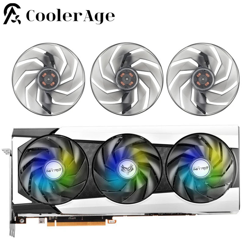 *95MM FD10015M12D RX6950XT การ์ดพัดลมสําหรับ Sapphire NITRO + AMD Radeon RX 6950 XT PURE กราฟิกการ์ด