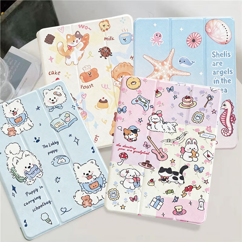 เคสฝาพับ สําหรับ Redmi Pad 2 9.7 2026 Pad 2 11 นิ้ว 2025 Redmi Pad SE 8.7 11 มีช่องใส่ปากกา เคส ลายการ์ตูนน่ารัก