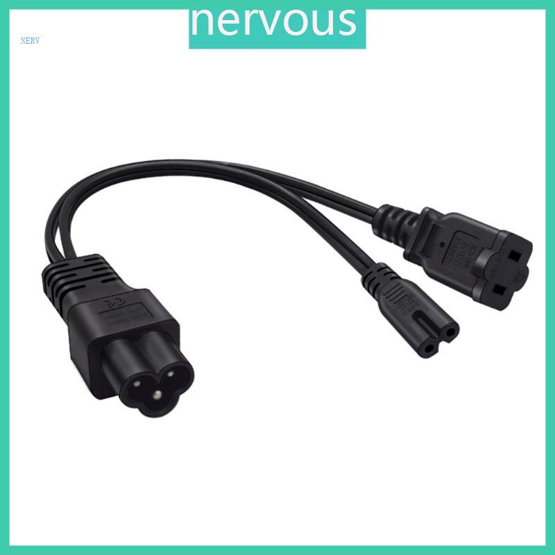 NERV Conductiveity C14 ถึง C7 และ NEMA 1-15R สายไฟ 0 3 เมตรสําหรับอุปกรณ์ IT