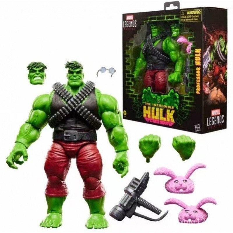 พร้อมสต็อก Hasbro Marvel Legendary Incredible Hulk Hulk ศาสตราจารย์ Hulk Abnormal 20 ซม.Action Figur