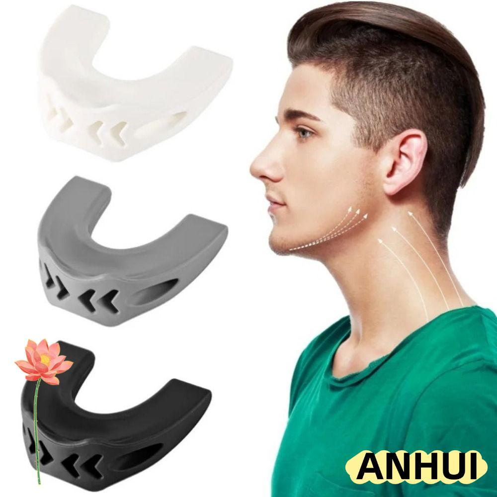 ANHUI Jaw Exerciser, Anti-stress แบบพกพา Redefine Jawline Trainer, 40/50/60Lbs Face Fitness Ball Fac