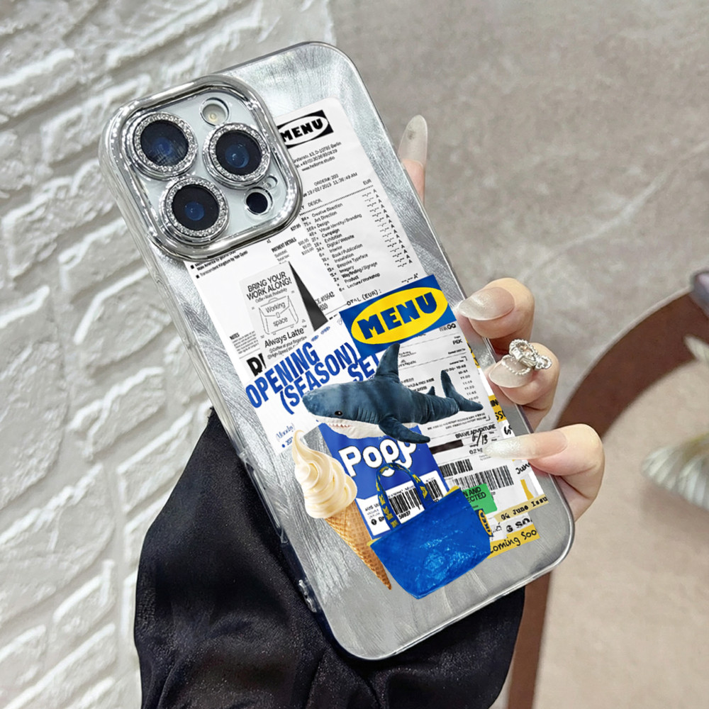 Jeero เคสไอโฟน เคสนุ่มกันกระแทกมีสไตล์ตลกกวนๆ เคสโทรศัพท์ for iPhone 17 Air 16 15 14 13 12 11 Pro Max SE 2020 X XR XS 8 7 Plus พลัส QM102
