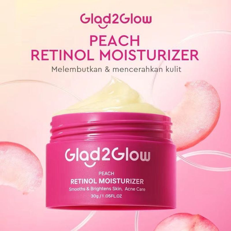 Glad2glow peach retinol moisturizer 30gr6.2t
