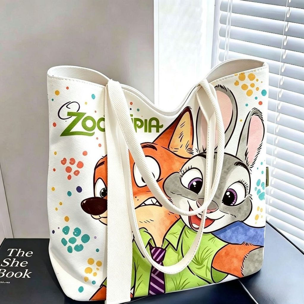 Zhu Ribbon day School Animal Student Crazy Nick Cartoon Anime Shopping Bag Di Fresh Canvas Bag Shoul