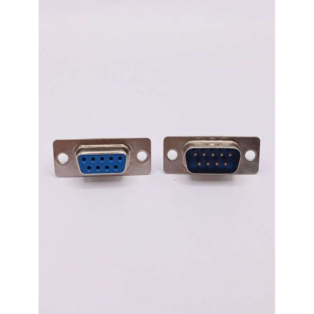ส่งไวมาก! ชุดหัวประกอบ DB-9 DB9 ,DB15 ,DB25 Male Female Connector with socket D-Sub 9 pin PCB Connec