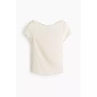 H&M(เอชแอนด์เอ็ม) เสื้อคอเรือผ้าริ้วพับ ผู้หญิง 1357771_1