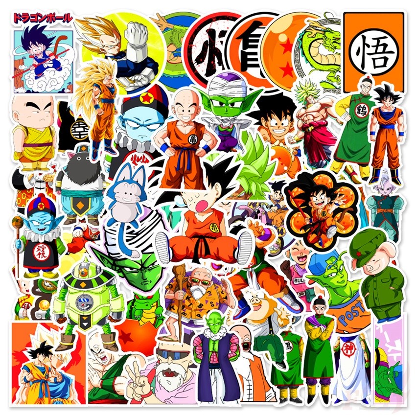 ✪ Dragon Ball Series 01 สติ๊กเกอร์ ✪ Anime 50Pcs/Set DIY Fashion Waterproof Doodle Decals สติ๊กเกอร์