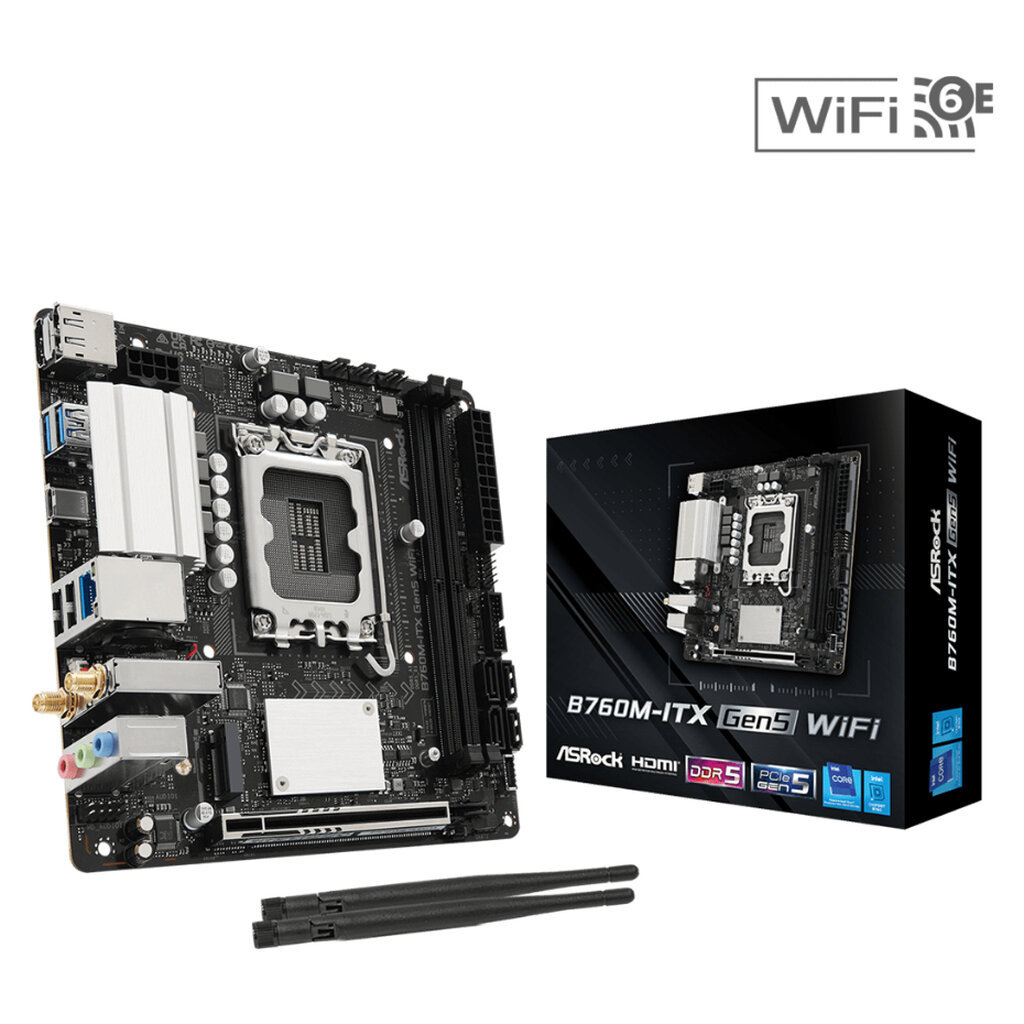 ASROCK B760M-ITX/D5 WIFI (DDR5) (SOCKET LGA 1700)