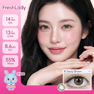 【FDA| 5 ชุด ฿349】คอนแทคเลนส์สีรายวัน FRESHLADY Sweet Rebel สวมสวยสร้างลุคธรรมชาติ 14.2mm