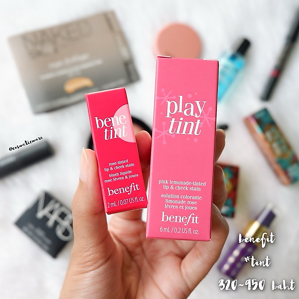พร้อมส่ง! [รวมทุกสี] ❤️ benefit cheek & lip stain 2ml/4ml/6ml สี benetint/playtint/love/flora