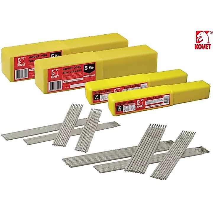 ลวดเชื่อมแสตนเลส ลวดเชื่อม ธูปเชื่อมไฟฟ้า เกรด304 YAWATA / Kovet / TAURUS 308L ขนาด 2.0 / 2.6 / 3.2มม. แบ่งขาย