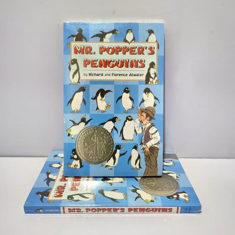 นาย Poppers Penguins เวอร์ชันภาษาอังกฤษ Mr Poppers Penguins นวนิยายวรรณกรรม Newbery0624226A8/280