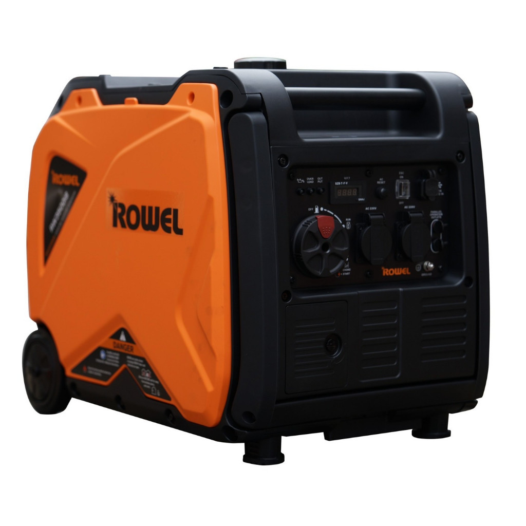 ROWEL เครื่องปั่นไฟเบนซิน รุ่น RW-GE-RW2500iS อินเวอร์เตอร์ 220V. 4HP/ 2.5kW./ 7.8A 4 จังหวะ