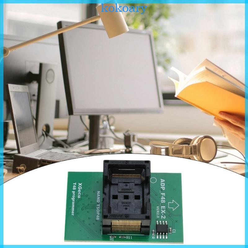 KOK ที่แม่นยํา ADP F48 EX-2 TSOP48 T48 แฟลชอะแดปเตอร์สําหรับ Quick Data Transfer พร้อม T48 TL866 3G 