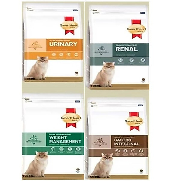 SmartHeart Gold Cat Urinary Renal Gastrointestinal Weight Cat 1.5kg.*โปรดอ่านรายละเอียกดก่อนสั่งซื้อ