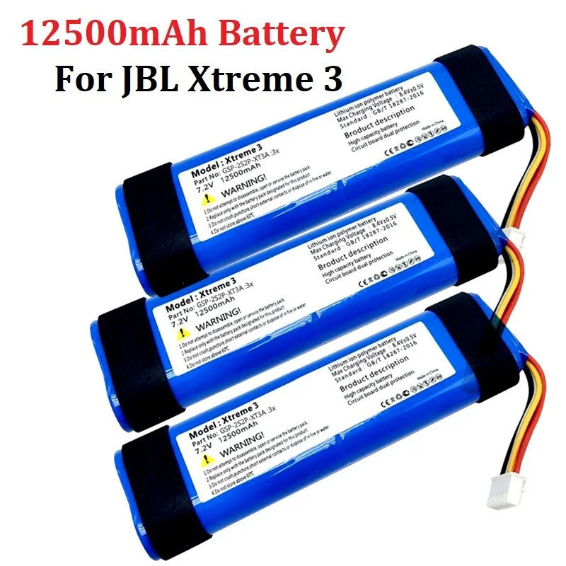 อัพเกรดแบตเตอรี่ 12500mAh สําหรับ JBL Xtreme 3 Xtreme3 แบตเตอรี่สําหรับ JBL Xtreme 3 GSP-2S2P-XT3A ล