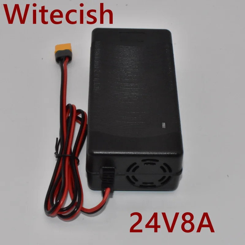 24V 8A Li-ion Lifepo4 แบตเตอรี่ Fast Charger 6S 25.2V / 7S 29.4V / 8S 29.2V 50AH 100AH แบตเตอรี่ลิเธ