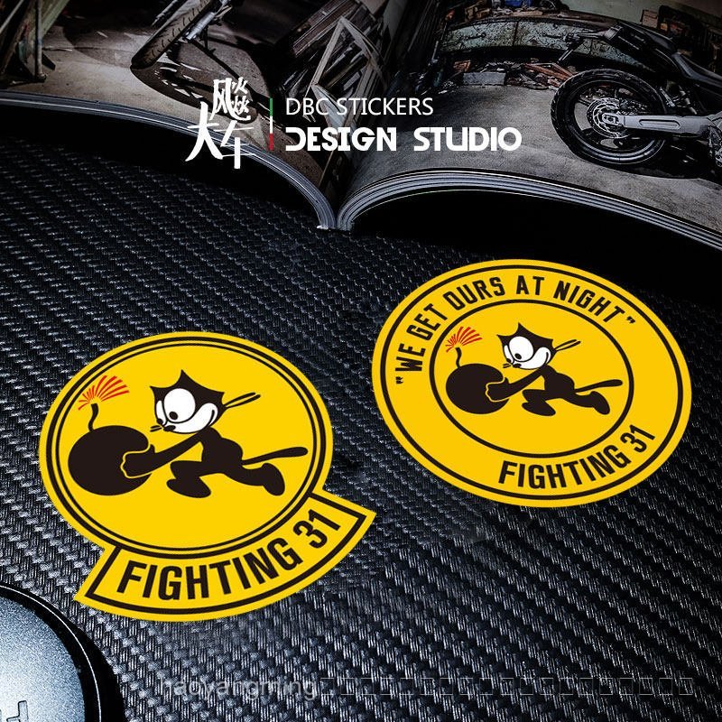 สินค้าใหม่ VF-31 F14 My Neighbor Tomcat US Navy 31 สติ๊กเกอร์สะท้อนแสง
