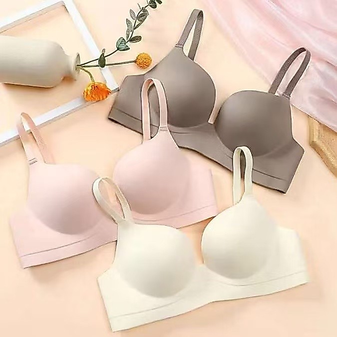 👙Size 32AB-38AB👙 เสื้อชั้นในไร้โครง บราเพื่อสุขภาพ ฟองน้ำหนา ดันทรงเก็บข้าง สวยงาม ดันทรงและกระชับสัดส่วน