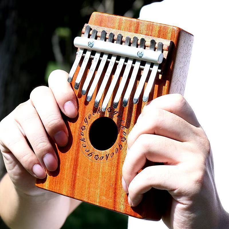 GECKO GECKO เปียโนนิ้วหัวแม่มือ 10 โทน Kalimba เริ่มต้นเริ่มต้นเปียโนนิ้วแบบพกพา/zz6.26