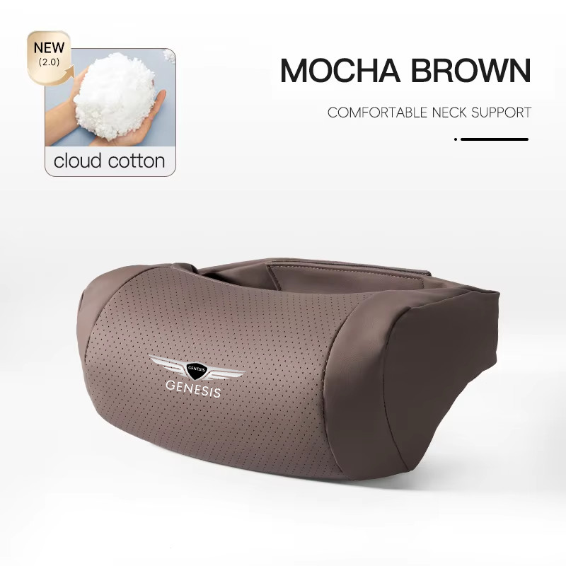 นุ่มสบายหมอนรองคอรถ Headrest คอสําหรับ Genesis G70 G80 G90 GV60 GV70 GV80 GV80 Coupe