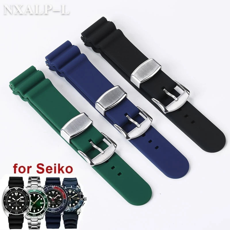 สายนาฬิกาขนาด 20 มม. 22 มม. สําหรับ Seiko No. 5 SKX007 SKX009 SRP777J1 Prospex กันน้ําดําน้ําสร้อยข้