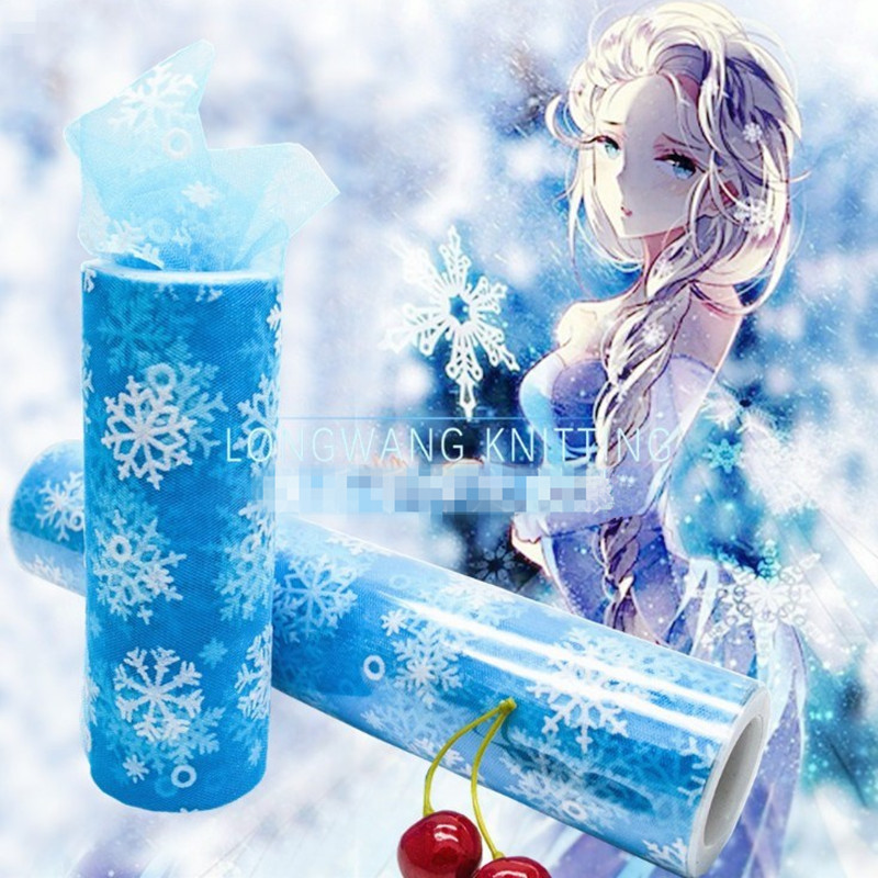 Flash American Mesh Roll Snowflake Frozen Roll Frozen Handmade diy Pettiskirt Gauze Material America